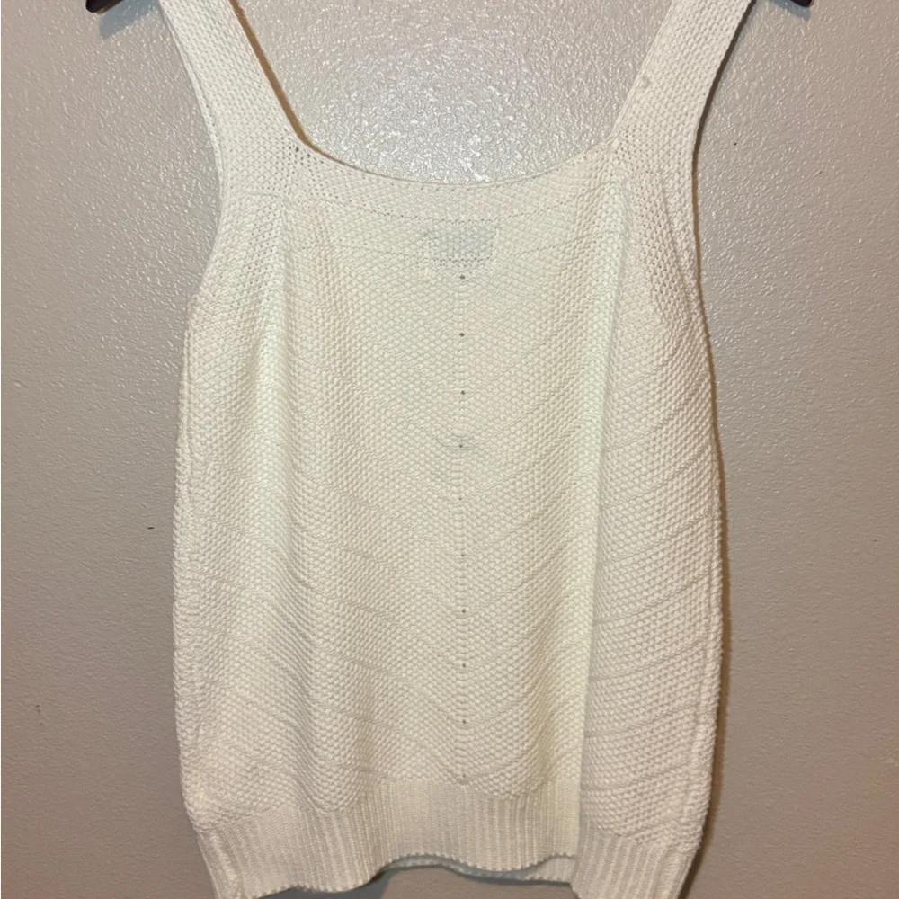 FRNCH Cream Textured Tank Top - Picture 6 of 8